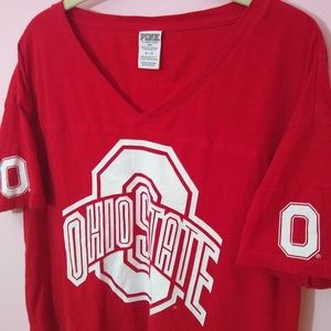 PINK Ohio State Crop Top Size Medium